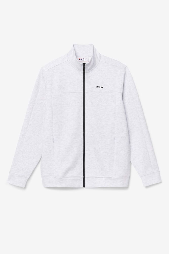 Fila Jacket Mens White Gonal Zip - Ireland 70139-SEMV